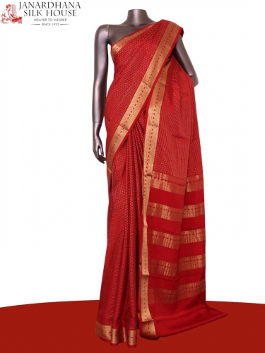 Pure Mysore Crepe Silk Saree